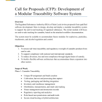 Regulated Substances Authority (RSA) of Saint Lucia: Call for Proposals (CFP): Development of a Modular Traceability Software System.